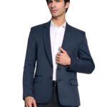 YSYB Dezines Men Blazer Versatile Blazer for Men Ideal for All Purpose be it Formal, Causal, Festival, Party and Wedding. Color Blue, Size 40