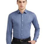 Van Heusen Men's Cotton Slim Fit Shirt (VHSFRSLB304326_Medium Grey 42)
